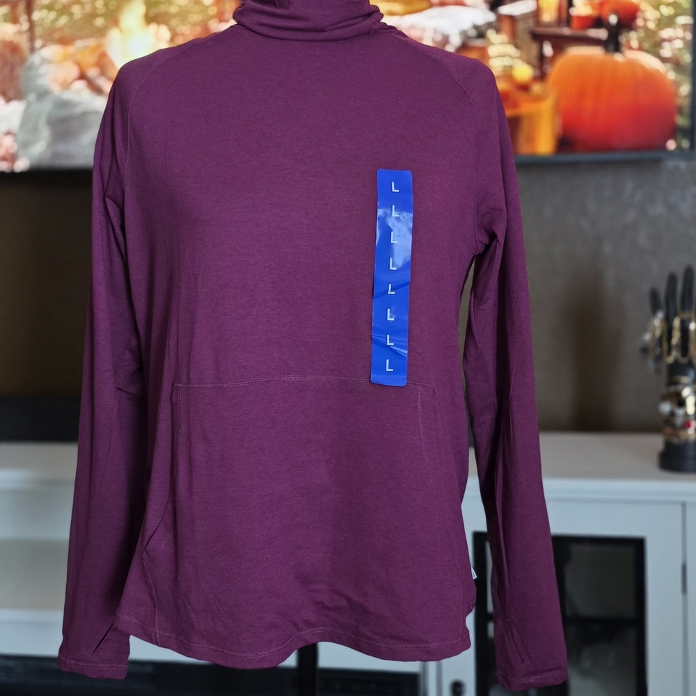 Eddie Bauer Women's Plum Turtleneck Blouse